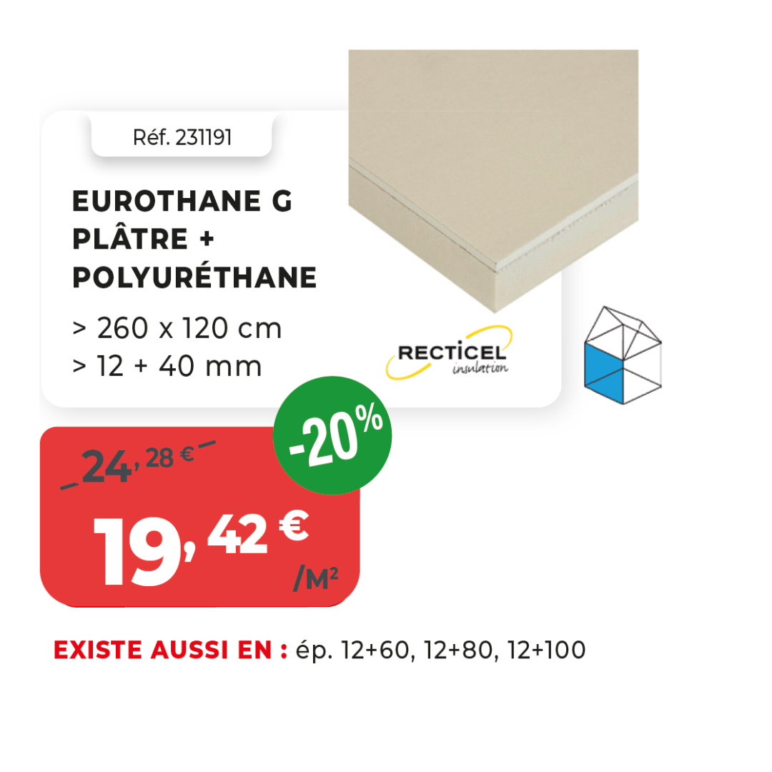 Eurothane G platre + polyuréthane