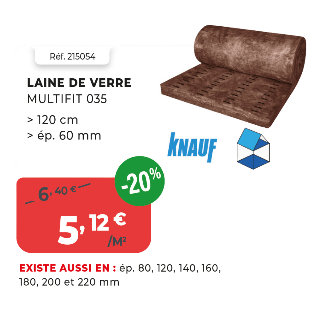 Laine de verre multifit 035