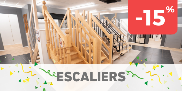 Escaliers : -15%