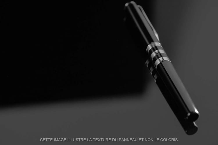 Kronodesign Panneau MDF acryl gloss/texturé BS Noir 0190 - 2800 x 1300 x 18,3 mm