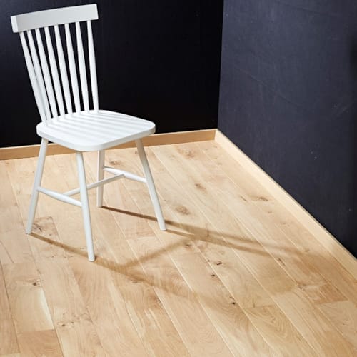 SRC parquet massif chêne français grenier brut - Qualité fermette - 14 x 130 mm