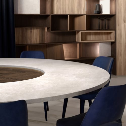 Kronospan Panneau Résine Compact Slim Line Noyau Gris - Cream Navona K367 PH - 4100 x 1300