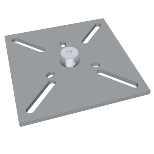 Weasyfix Connecteur avec plaque en aluminium 200/200/8 et vis tête fraisée M16/50