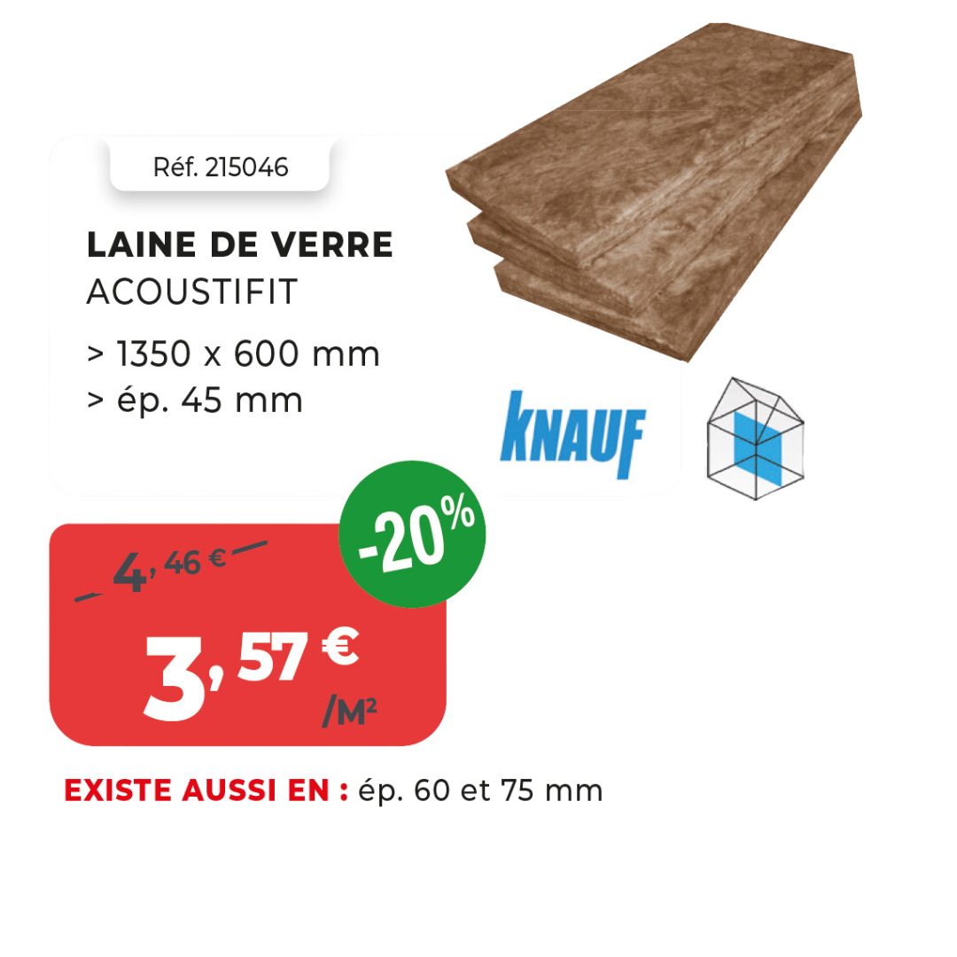 Laine de verre acoustifit